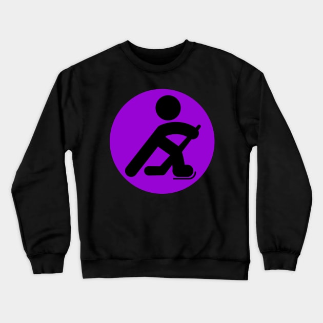 HOCKEY PLAYER SILHOUETTE Crewneck Sweatshirt by HOCKEYBUBBLE